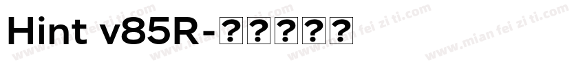 Hint v85R字体转换